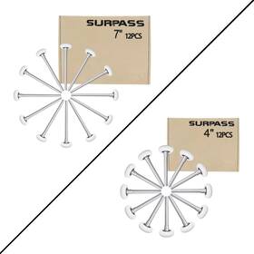 Yh-roller12p Surpass 12 Pack 2 Inch Ultra-quiet Nylon Garage Door Rollers With 7 Stem And Double Seals