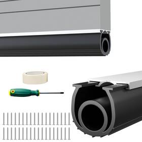 Symyda 707154471648 Universal Garage Door Seals Bottom Rubber Kit 20 Ft Heavy-duty U O Ring Weat