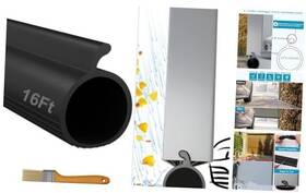 5.13m Symyda Pxt-3 Garage Door Seals Bottom Rubber Weather Stripping 16.8 Ft P Bulb 16.8ft/5.13m