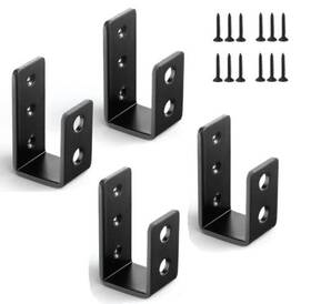 Tanyle 795154439287 2x4 Door Barricade Bracket Heavy Duty Open Bar Security Holder Securi