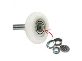 1011480002 The Rop Shop 1 2 Inch Nylon Garage Door Rollers 13-ball Bearing 4 Stem 10-pack