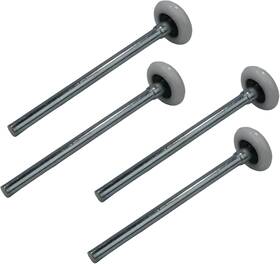 The Rop Shop 1011500004 V1 4-pack Garage Door 2 Inch Nylon Rollers With Cap 7 Stem 13 Ball Bearing H