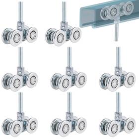 Wta65 Tideme 8 Pcs Wheel Rollers Gate Trolley Assembly Barn Door With 0.47 Inches