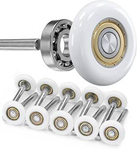 Tl-t-002 Tirpheety Terpheety Nylon Garage Door Rollers 10 Pack - 2 Inch Quiet Wheels Replac