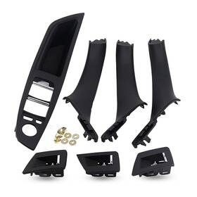 Vqka86190-idphptcsfb5sfffb Tiubidba Inner Door Panel Handle Pull Trim Cover Set For 528i/535i 10-16 535d 14-16 &