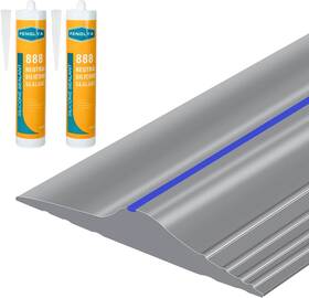 Tolanbbt 445056696648 20ft/6m Universal Garage Threshold Seal Strip With 300ml Black Sealants