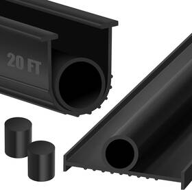 Tolanbbt 705353318573 Garage Door Bottom Rubber Seals 20 Ft Weather Stripping Kit
