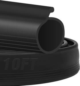 Tolanbbt 705353516009 10ft Garage Door Seals Bottom Rubber 0.19 Inch P Bulb Weather Seal