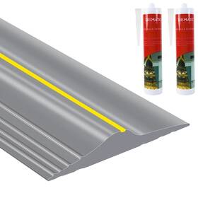 987968722 Tolanbbt 20ft/6m Universal Garage Threshold Seal Strip With 300ml Black Adhes