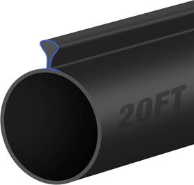 Gdsbr-20 Tolanbbt 20ft Garage Door Seals Bottom Rubber - 0.2 Inch Triangle Weather Stripping