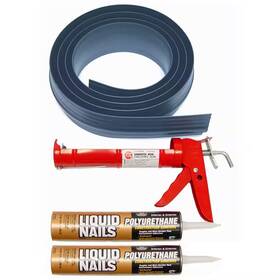 Tsunami Seal 445008099084 16.5 Ft. Gray Garage Door Threshold Kit
