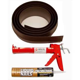 Tsunami Seal 445052231294 10.25 Ft. Brown Garage Door Threshold Kit