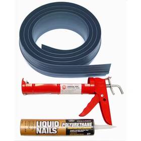 Tsunami Seal 744110917819 10 Ft. Gray Garage Door Threshold Kit Create Tight-seal Floor
