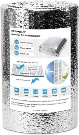 Uc-3300670 Ucinnovate 19.7 Inch X 10 Ft Reflective Insulation Roll 19.7x118 Inches Silver