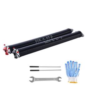 Uimoso 225-2-27 Garage Door Torsion Springs Pair Of 0.225 X 2 27 Inch With Winding Bars