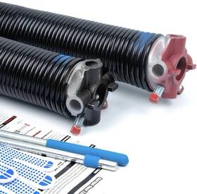 Gz-23 Uimoso Garage Door Torsion Springs Pair Of 0.218 X 2 23inch With Winding Bars Blue