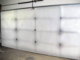 Us Energy Products 046867773307 Nasatech White Pre-cut 8 Panel 1 Car Garage Door Insulation Foam Kit