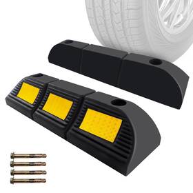 Ps02 Vacallity Parking Stopper For Garage Floor Heavy Duty Rubber Car Wheel Curb Stoppers B