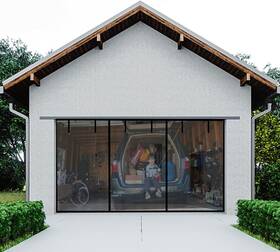 Veanusiver 313100224222 Magnetic Double Garage Screen Door For 2 Car Doors 16x7ft- Reinforced Sel