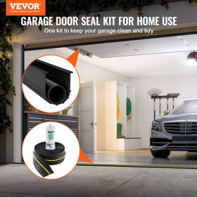 Vevor 197988091875 Garage Door Threshold And Bottom Seals Kit 10 Ft Universal Waterproof Pvc