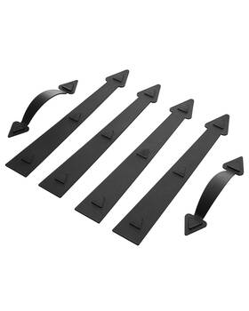 Yy-gd16002 Vevor Decorative Magnetic Garage Door Hardware Kit Accents 4 Hinges 2 Handles