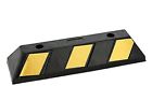 Vg-rpb-50-1-bk Victus Garage Vehicle Parking Block Black Heavy Duty Rubber Curb