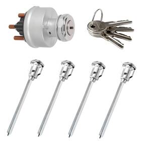Cp-0114 Wearen Ignition Switch Assembly Kit With 4 Door Lock Cylinder And Key Compatible Wit