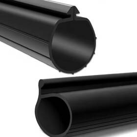 Wellco 313106385316 16.5 Ft. Weatherproof Rubber Garage Door Bottom Seal Thresholdstrip