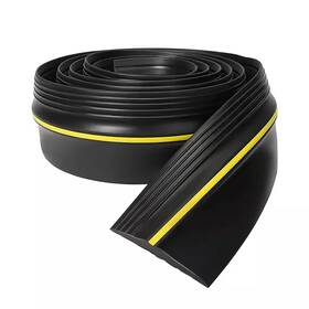 Wellco 445028019017 20 Ft. Black Universal Weatherproof Rubber Seal Strip Installs Easily For Garage
