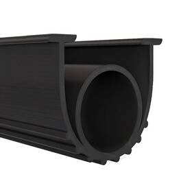 Wellco Gds10b 10 Ft Black Weatherproof Rubber Seal Strip For Garage Door
