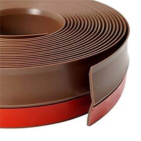 Gds34gc Wellco Garage Door Seal Strip Weatherproof Top Side Insulation Brown 32.8f Durable Trim