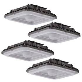 Canp1004p Weshine 100w Led Canopy Lights 4pack 14000lm 5000k Square
