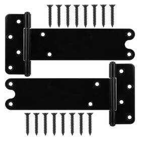 Wmebee 753957398354 8 In T-strap Shed Door Hinges 2 Pack Heavy Duty Tee Hinge T-gate Gat
