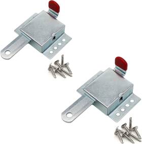 Xadnitu 313026374322 2pcs Heavy Duty Garage Door Slide Lock - Galvanized Steel Deadlock Latch