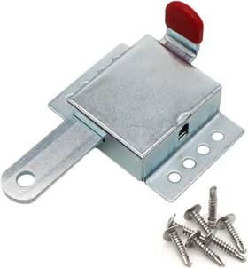 Xadnitu 313110534564 Heavy Duty Inside Deadlock Galvanized Steel Garage Door Slide Lock For Most Gar