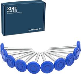 4in-dg  Xike 10 Pcs 2 Inch Nylon Garage Door Rollers 4 Stem Quiet Durable Waterproof