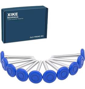 Xike 630148604527 10 Pcs 2 Inch Nylon Garage Door Roller 4 Stem Max Quiet Durable And Waterproof