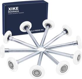 Xike 705353925610 10 Pack White 2 Inch Nylon Garage Door Roller 4 Stem Quiet/durable And High L