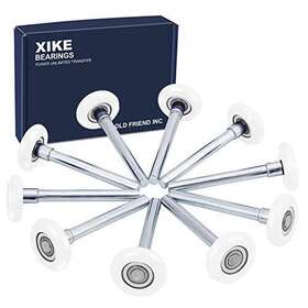 Xike 713072778189 12 Pack Blue 2 Nylon Garage Door Roller 4 Stem Quiet/durable And High Lo