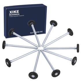 Xike 713072785774 10 Pack Black 2 Inch Nylon Garage Door Roller 7 Stem Quiet/durable And High Load