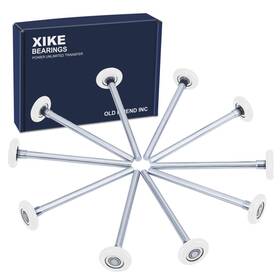 Xike 713072785781 10 Pack White 2 Inch Nylon Garage Door Roller 7 Stem Quiet/durable And High Loa