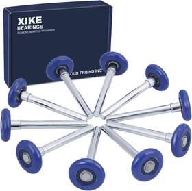 G-lv-x10 Xike 10 Pack Blue 2 Inch Nylon Garage Door Roller 4 Stem Quiet/durable And High Lo