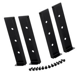 Xie-yaocom-444 Yaocom 4 Pcs 5.91 X 1.38 Inches Garage Door Seal Iron Corner Left A