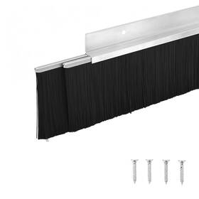 3ftftw Ybaymy 976876094488 39.4 Inch L Door Sweeps For Exterior Doors Double Layer Black Garage Roll U
