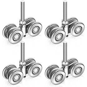Jf-yexiya-2899 Yexiya Wheel Trolley Assembly Barn Door Rollers For 1-3/4 Inch Wide And 2-1/4 Or Taller