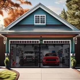 Pgdss6 Yofuzihu Premium Garage Door Screen For 2 Car 15x8ft Heavy Duty Durable Fiberg