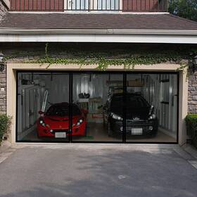 Pgdsy1 Yofuzihu Premium Garage Door Screen For 2 Car 18x8ft Durable Heavy Duty Fiberg