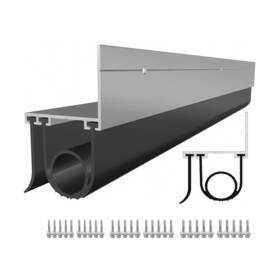 Xfglu-001 Yonovnew Garage Door Bottom Seals Kit With Aluminum Track Rubber Weather Stripping 1