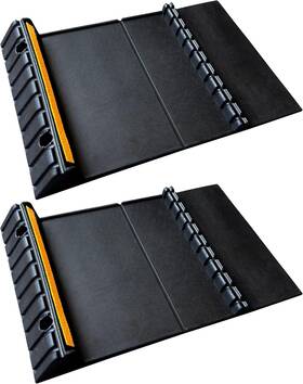 Ys-zd-ws01-2 Yonsheng Parking Mat Car Stopper For Garage Floors Heavy Duty Rubber 2 Pack