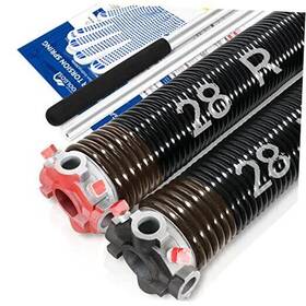 Yt-ts-234-2-28 Yotoolgds Pair Of 2 Inch Garage Door Torsion Springs Set With Non-slip Winding 0.234x2 X28